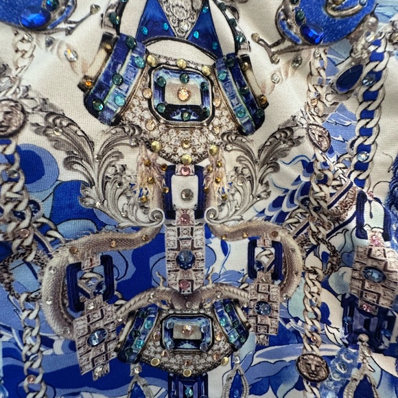 Camilla Blue and White Floral One Piece Swimsuit Size Medium - Picture 7 of 8